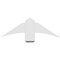 Ekena Millwork Bellingham Architectural Grade PVC Gable Bracket, 36"W x 12"H x 2"D x 6"F, 8/12 Pitch GBP036X12X0206BEL00 - alternate 3